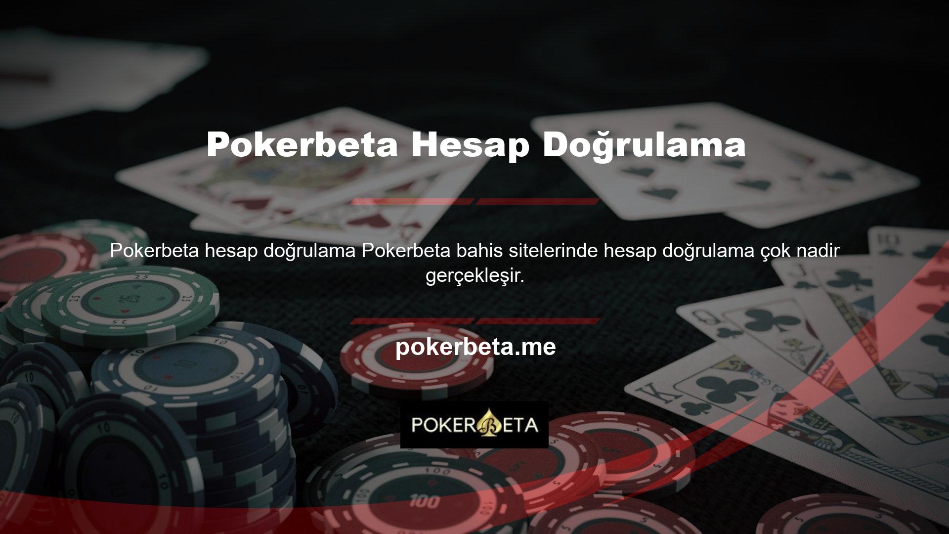 Hesabınızla tam olarak ne yaptığınızı görmek için Pokerbeta hesabınızı kontrol edin